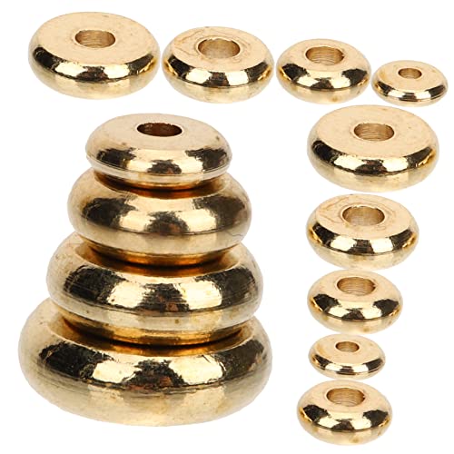 HOMSFOU 400Stücke Flache Metallperlen Für DIY Schmuckherstellung Hochwertige Distanzperlen Für Armbänder Halsketten Und Bastelprojekte von HOMSFOU