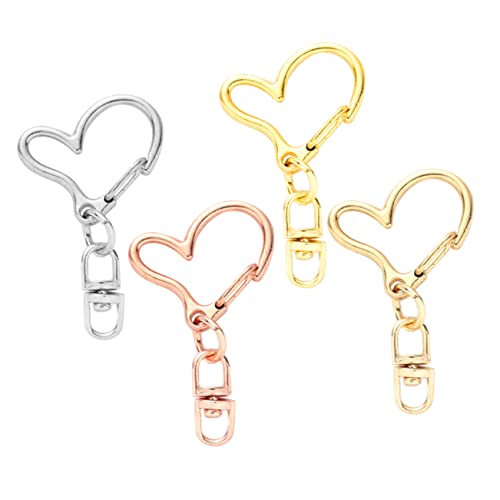 HOMSFOU 40Stücke DIY Schlüsselanhänger Bastelset Herzförmige Karabiner Verschlüsse für Projekte und Roségold für Personalisierte HOMSFOU 40Stücke DIY Schlüsselanhänger Bastelset Herzförmige Karabiner Verschlüsse für Projekte und Roségold für Personalisierte von HOMSFOU