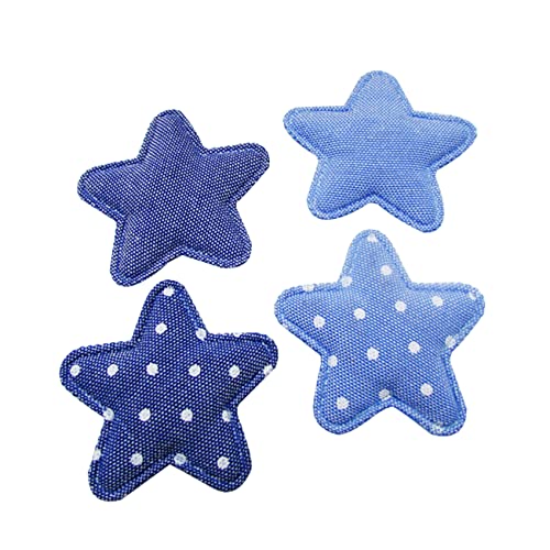 HOMSFOU 40Stücke Teiliges Denim Fabric Stern Patch DIY Applique Bügelbilder für Kleidung Rucksäcke und Scrapbooking Zufällige Farben zum Verstecken von Schäden HOMSFOU 40Stücke Teiliges Denim Fabric Stern Patch DIY Applique Bügelbilder für Kleidung Rucksäcke und Scrapbooking Zufällige Farben zum Verstecken von Schäden von HOMSFOU