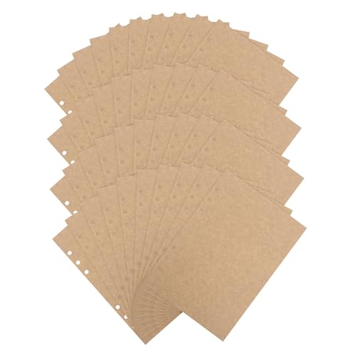 HOMSFOU 45 Blatt Loseseiten Des Buches Budgetordner Mit Bargeldumschlägen Leere Planer-nachfüllungen Ringbuch Notizbuch A5-planer-einsätze Tagebucheinlagen A5 Ordner Chocolate Papier von HOMSFOU