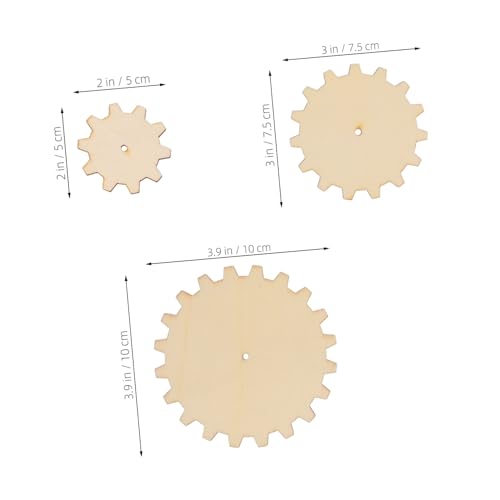 HOMSFOU 45 Stück Holzrohlinge Holzdrehzahnräder DIY Farbzahnräder Unlackierte Naturholzscheiben Holzmaschinenzahnräder Holzhandwerkskreise Ineinandergreifende Holzräder HOMSFOU 45 Stück Holzrohlinge Holzdrehzahnräder DIY Farbzahnräder Unlackierte Naturholzscheiben Holzmaschinenzahnräder Holzhandwerkskreise Ineinandergreifende Holzräder von HOMSFOU
