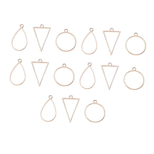 HOMSFOU 45 Stück Open Bezel Pendants Diy Schmuckzubehör Langlebigem für Resin Juwelierarbeiten Geometrische Formen für Bastelprojekte HOMSFOU 45 Stück Open Bezel Pendants Diy Schmuckzubehör Langlebigem für Resin Juwelierarbeiten Geometrische Formen für Bastelprojekte von HOMSFOU