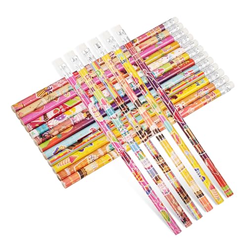 HOMSFOU 48 Stück Geburtstagsbleistifte mit Radiergummi Designs für Klassenbelohnung oder Partygeschenk Sicheres Material Langlebige HOMSFOU 48 Stück Geburtstagsbleistifte mit Radiergummi Designs für Klassenbelohnung oder Partygeschenk Sicheres Material Langlebige von HOMSFOU