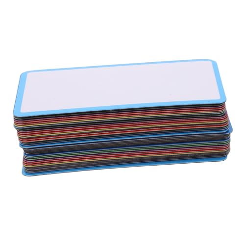 HOMSFOU 48 Stück Magnetische Etikettenaufkleber Trocken Abwischbare Magnetetiketten Trocken Abwischbare Magnete Trocken Abwischbare Etiketten Lebensmitteletiketten Aufkleber von HOMSFOU