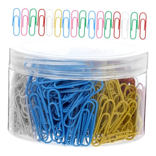HOMSFOU 480 Stück Farbige Büroklammern Büroklammern Verschiedene Clips Bürobedarf Büroklammern Klein Kunststoff HOMSFOU 480 Stück Farbige Büroklammern Büroklammern Verschiedene Clips Bürobedarf Büroklammern Klein Kunststoff von HOMSFOU