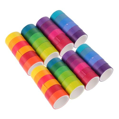 HOMSFOU 48Rollen Rainbow Washi Tape Klebebänder Für Scrapbooking Journaling DIY Projekte Und Geschenkverpackungen Hochwertige Maskierungsklebebänder Papier HOMSFOU 48Rollen Rainbow Washi Tape Klebebänder Für Scrapbooking Journaling DIY Projekte Und Geschenkverpackungen Hochwertige Maskierungsklebebänder Papier von HOMSFOU