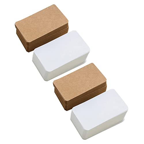 HOMSFOU 4Er-Packung Leere Wortkarte Mini kleine Karten Leere Karte Schüttgut Visitenkarten Karteikarte Tragbare Notizkarten leere Papierkarten Multifunktions-Notizkarten Kraftpapier HOMSFOU 4Er-Packung Leere Wortkarte Mini kleine Karten Leere Karte Schüttgut Visitenkarten Karteikarte Tragbare Notizkarten leere Papierkarten Multifunktions-Notizkarten Kraftpapier von HOMSFOU