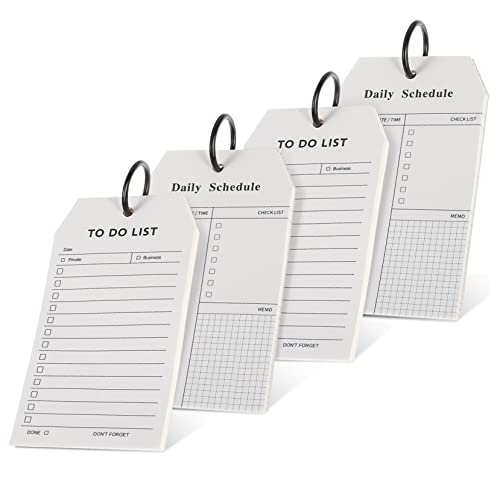 HOMSFOU 4Er-Packung Notizblock Planer Ringbuch Tagesplaner mit Abnehmbarem Notizblock für Tägliche Aufgaben To Do Listen und Organisation Des Alltags HOMSFOU 4Er-Packung Notizblock Planer Ringbuch Tagesplaner mit Abnehmbarem Notizblock für Tägliche Aufgaben To Do Listen und Organisation Des Alltags von HOMSFOU