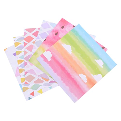 HOMSFOU 4Er-Packung Origami Papier Set Farbenfrohes Wasserfarben Muster für Bastelprojekte Diy und Handarbeiten Hohe Knickfestigkeit Anfänger und Scrapbooking HOMSFOU 4Er-Packung Origami Papier Set Farbenfrohes Wasserfarben Muster für Bastelprojekte Diy und Handarbeiten Hohe Knickfestigkeit Anfänger und Scrapbooking von HOMSFOU