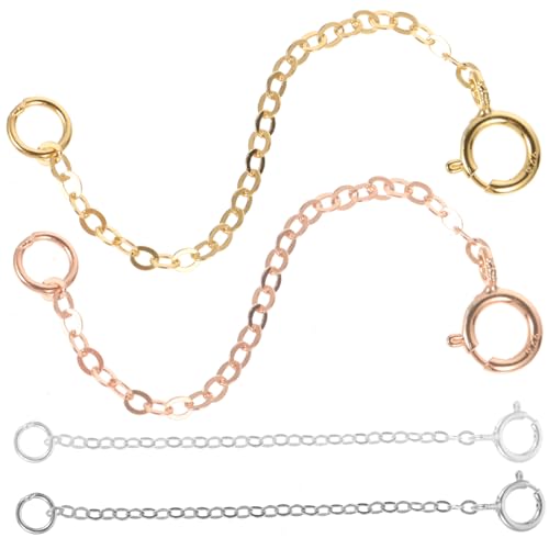 HOMSFOU 4Stücke Armband Zubehör Stilvolle Erweiterungsketten Für Halsketten Und Armbänder Verlängerungsketten Für DIY Schmuckdesign HOMSFOU 4Stücke Armband Zubehör Stilvolle Erweiterungsketten Für Halsketten Und Armbänder Verlängerungsketten Für DIY Schmuckdesign von HOMSFOU