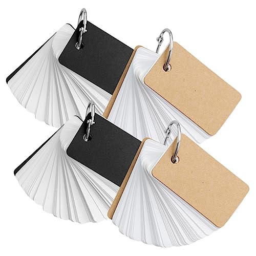 HOMSFOU 4Stücke DIY Notizkarten mit Bindungsringen Leere Karteikarten für Kreative Schreibprojekte für Schule und Büro Vokabeln und Notizen Langlebig und Vielseitig HOMSFOU 4Stücke DIY Notizkarten mit Bindungsringen Leere Karteikarten für Kreative Schreibprojekte für Schule und Büro Vokabeln und Notizen Langlebig und Vielseitig von HOMSFOU