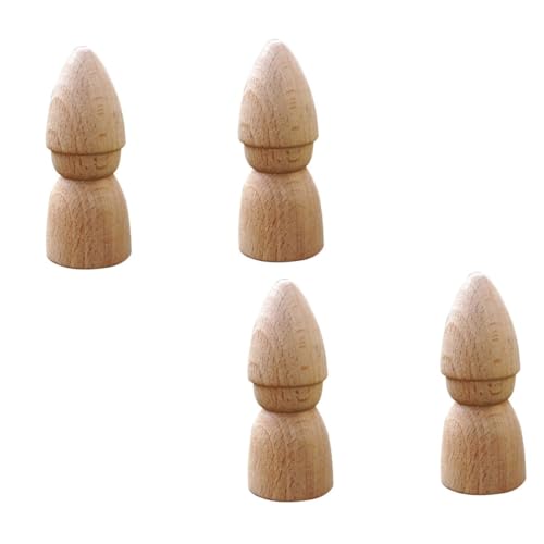 HOMSFOU 4Stücke Holzfiguren Unbemalte DIY Puppen Hochwertigem Holz für Bastelprojekte und Kinderkunst Fördert Fantasie und Geschicklichkeit Jungen HOMSFOU 4Stücke Holzfiguren Unbemalte DIY Puppen Hochwertigem Holz für Bastelprojekte und Kinderkunst Fördert Fantasie und Geschicklichkeit Jungen von HOMSFOU