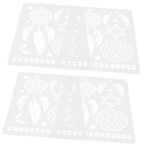 HOMSFOU 4Stücke Mandala Schablonen für Wandgestaltung Wiederverwendbare Malvorlagen Pet DIY Bodenfliesen Malschablonen Zeichenschablonen für Kreative Projekte HOMSFOU 4Stücke Mandala Schablonen für Wandgestaltung Wiederverwendbare Malvorlagen Pet DIY Bodenfliesen Malschablonen Zeichenschablonen für Kreative Projekte von HOMSFOU