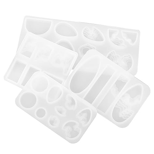 HOMSFOU 4Stücke Silikonformen Für Schmuckherstellung DIY Epoxidharz Mould Für Ohrringe Charms Und Anhänger Kleine Und Große Silikonmoulds HOMSFOU 4Stücke Silikonformen Für Schmuckherstellung DIY Epoxidharz Mould Für Ohrringe Charms Und Anhänger Kleine Und Große Silikonmoulds von HOMSFOU