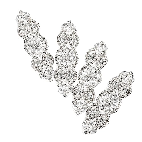 HOMSFOU 4Stücke Strass Applikation Für Gürtel Hochwertige Eisen Patches Für Brautkleid Dekoration Für Hochzeiten Und Besondere Anlässe DIY Bastelbedarf von HOMSFOU