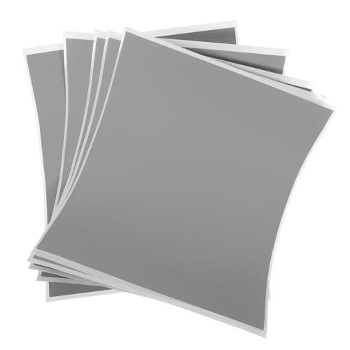 HOMSFOU 5 Blätter Rubbelkarten-Aufkleber Etiketten für kleine Aufkleber Klebstoff Abdeckung Vinyl kratzen Spiele Rubbelaufkleber Rubbelkartenpreise Papier Grey von HOMSFOU