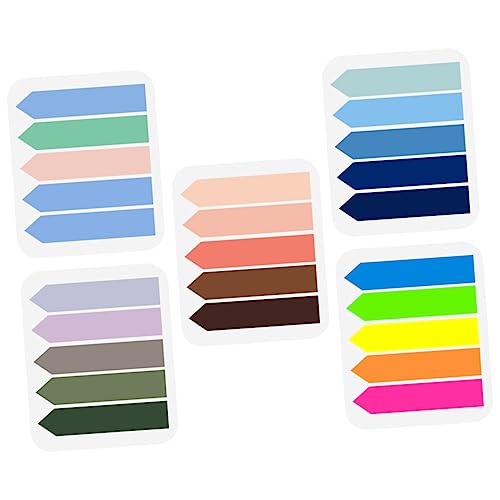 HOMSFOU 5 Packungen Bunte Haftmarker Farbige Seite Tabs für Notizen Büro Schule und Zuhause Selbstklebende Indexetiketten für Bücher und Organisation Praktische Sticker Verschiedenen HOMSFOU 5 Packungen Bunte Haftmarker Farbige Seite Tabs für Notizen Büro Schule und Zuhause Selbstklebende Indexetiketten für Bücher und Organisation Praktische Sticker Verschiedenen von HOMSFOU