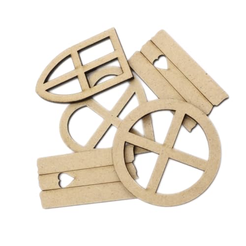 HOMSFOU 5 Packungen Fensterform Holzornamente aus Nachhaltigem MDF Glatte Oberfläche Stabile DIY Holzausschnitte für Bastelarbeiten Schul und Partydekorationen Kreative HOMSFOU 5 Packungen Fensterform Holzornamente aus Nachhaltigem MDF Glatte Oberfläche Stabile DIY Holzausschnitte für Bastelarbeiten Schul und Partydekorationen Kreative von HOMSFOU