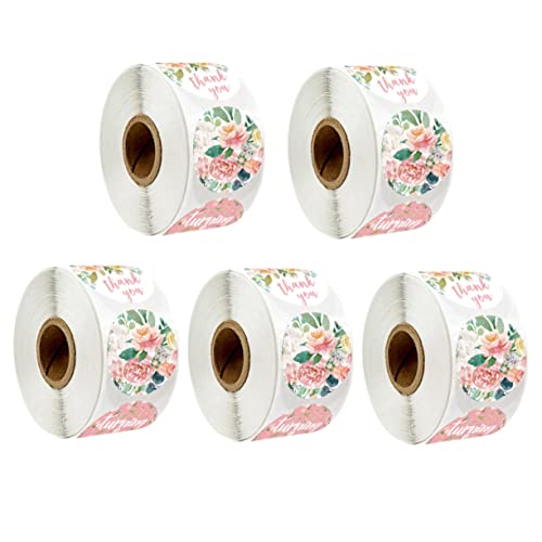 HOMSFOU 5 Rollen Aufkleberrolle cute sticker süße sticker Verschlussaufkleber Dekorationen Etiketten selbstklebender Aufkleber Siegelaufkleber für Babyparty Kupferplattenaufkleber Rosa HOMSFOU 5 Rollen Aufkleberrolle cute sticker süße sticker Verschlussaufkleber Dekorationen Etiketten selbstklebender Aufkleber Siegelaufkleber für Babyparty Kupferplattenaufkleber Rosa von HOMSFOU