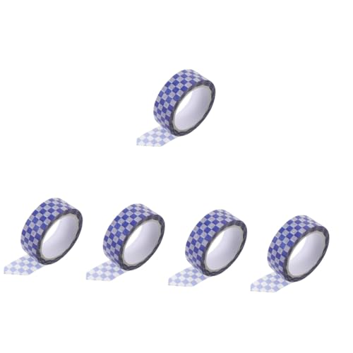 HOMSFOU 5 Rollen Diy Washi Tape Gitterdesign Dekoratives Klebeband für Scrapbooking Journaling und Bastelprojekte Klebend und Einfach Anzuwenden für Planer und Karten HOMSFOU 5 Rollen Diy Washi Tape Gitterdesign Dekoratives Klebeband für Scrapbooking Journaling und Bastelprojekte Klebend und Einfach Anzuwenden für Planer und Karten von HOMSFOU