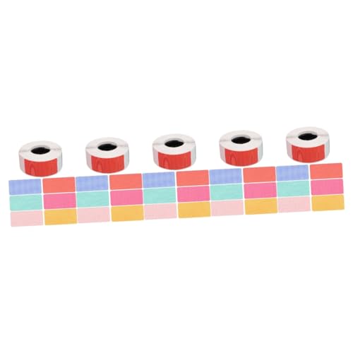 HOMSFOU 5 Rollen Thermoetikettenpapier Streifen Klebrige Thermoetiketten Farbige Thermoetiketten Etiketten Für Thermodrucker Schild Stichworte Vinyl Personalisiert Selbstklebendes Papier HOMSFOU 5 Rollen Thermoetikettenpapier Streifen Klebrige Thermoetiketten Farbige Thermoetiketten Etiketten Für Thermodrucker Schild Stichworte Vinyl Personalisiert Selbstklebendes Papier von HOMSFOU