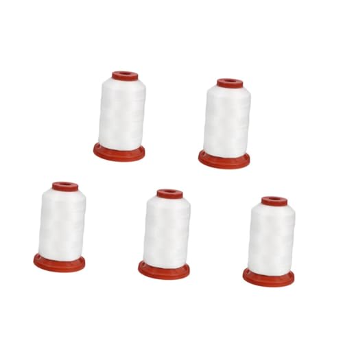 HOMSFOU 5 Rollen Wasserlösliche Schnur Haushalt Für Decke Zahnseide Professionelles Nähgarn Vielfältig Faden Stich Erwachsene Blau Nähen Kleidung Stickerei Herstellung Stoff Weiß Vinylon von HOMSFOU