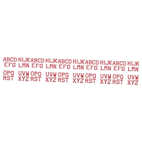 HOMSFOU 5 Sätze Alphabet Aufnäher Zum Aufbügeln Dekorative Patches Für Diy Kleidung Taschen Hüte Bastelideen Bestickte Patches Für Textilien 26 Stücke * 5 von HOMSFOU