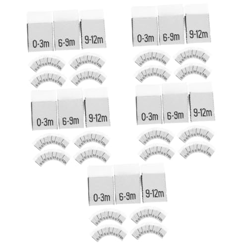 HOMSFOU 5 Sätze Babymonats -tags Kleidungsetiketten Registrierung Für Babys Nähen Oh Größenetiketten Für Kleinkinderkleidung -monatsetiketten Polyester 300 Stück * 5 HOMSFOU 5 Sätze Babymonats -tags Kleidungsetiketten Registrierung Für Babys Nähen Oh Größenetiketten Für Kleinkinderkleidung -monatsetiketten Polyester 300 Stück * 5 von HOMSFOU