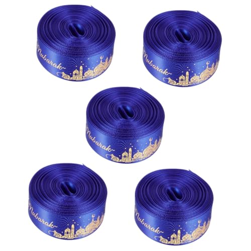 HOMSFOU 5 Sätze Banddekoration Bänder Umwickeln Eid Mubarak-band Worte Binden Feierband Geschenkband Band Für Geschenkverpackung Bowknot-gurt Packen Polyester 2 Stücke * 5 HOMSFOU 5 Sätze Banddekoration Bänder Umwickeln Eid Mubarak-band Worte Binden Feierband Geschenkband Band Für Geschenkverpackung Bowknot-gurt Packen Polyester 2 Stücke * 5 von HOMSFOU