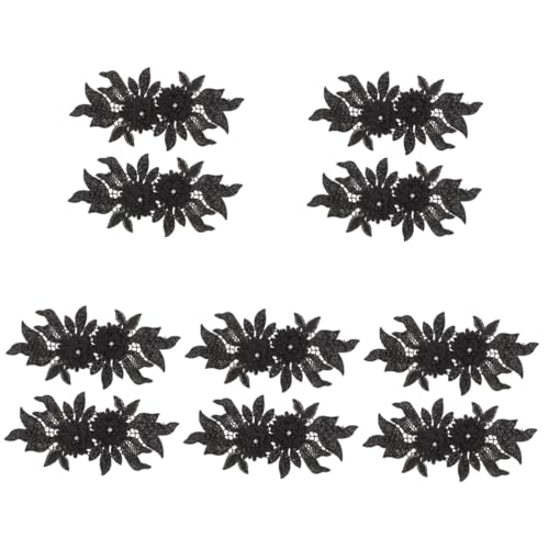 HOMSFOU 5 Sätze Bestickte Applikationen Für Kleidung Diy Patches Lace Dekorative Stoffaufnäher Für Kreative Nähprojekte Und Bekleidungsreparaturen 2 Stücke * 5 von HOMSFOU