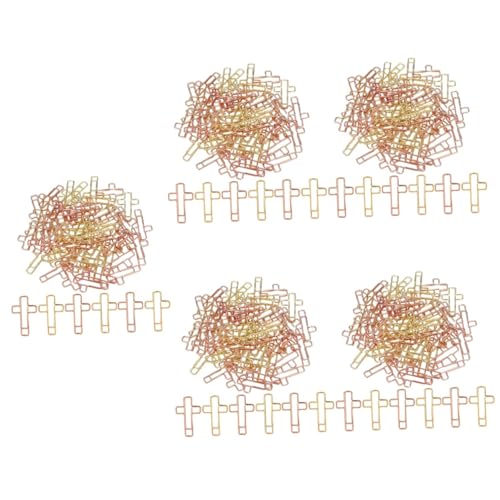 HOMSFOU 5 Sätze Bibel-büroklammer Bibelzubehör Gold Riesige Büroklammern Rose Riese Clips Briefpapier Kreuzen Kreuz-büroklammern Kruzifix Pflicht Zeitschrift Vermodern Metall 40 Stück * 5 von HOMSFOU