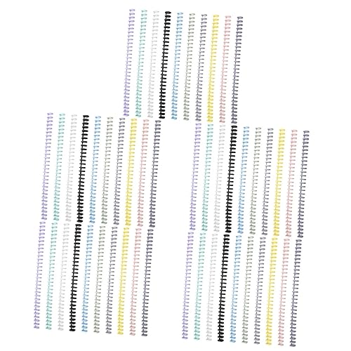 HOMSFOU 5 Sätze Binderinge Zuschneidbare Spiralringe Für Notizbuch Lose Langlebige Buchbinderinge Leicht Und Handfreundlich Für Büro Schule Zuhause 10 Stück * 5 von HOMSFOU