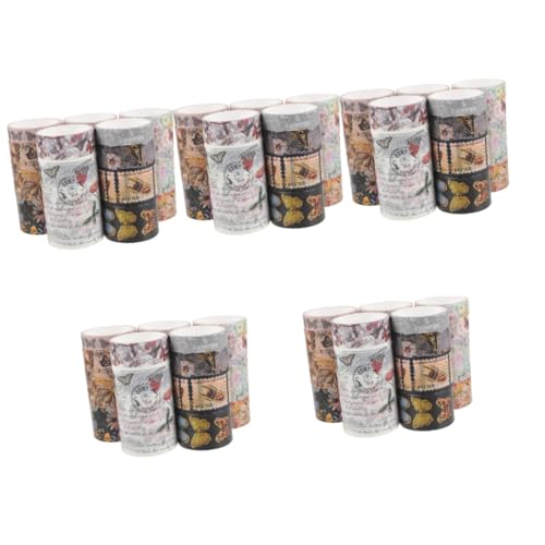 HOMSFOU 5 Sätze Blumendesign Washi Tape Diy Dekoratives Klebeband Für Scrapbooking Notizbücher Und Handwerksprojekte Vielseitig Einsetzbar Einfach Anzubringen Mit 17 Rollen * 5 von HOMSFOU