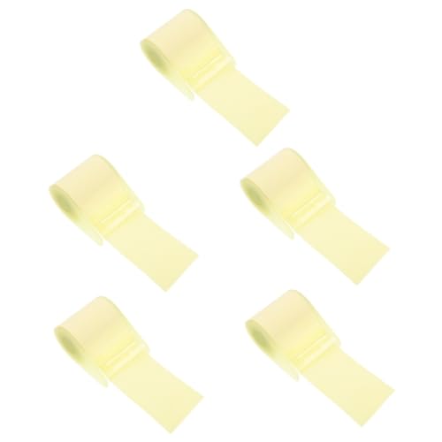 HOMSFOU 5 Sätze Briefpapier Klebestreifen Pads klebrig es ist Kind Seitenmarkierungen für Schüler Ideen-Notizbuch selbstklebende Memo-Aufkleber entzückende Klebelaschen Kunststoff Gelb von HOMSFOU