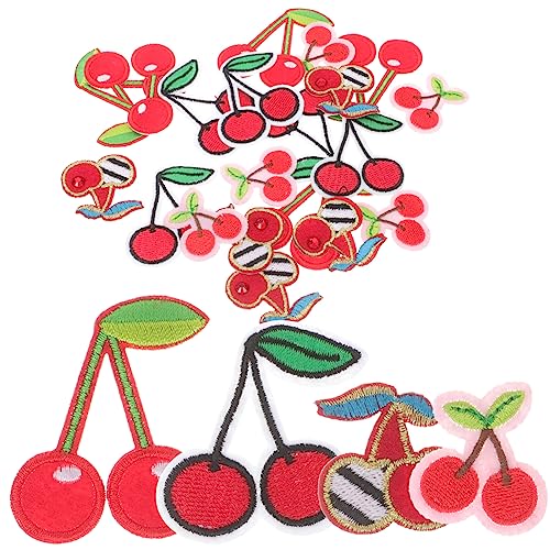 HOMSFOU 5 Sätze Cherry Stickerei Aufnäher Für Kleidung Bügelbilder Zur Reparatur Und Dekoration Von Jeans Shirts Taschen Und Mehr Für Diy Projekte Und Applikationen 20 Stück * 5 HOMSFOU 5 Sätze Cherry Stickerei Aufnäher Für Kleidung Bügelbilder Zur Reparatur Und Dekoration Von Jeans Shirts Taschen Und Mehr Für Diy Projekte Und Applikationen 20 Stück * 5 von HOMSFOU