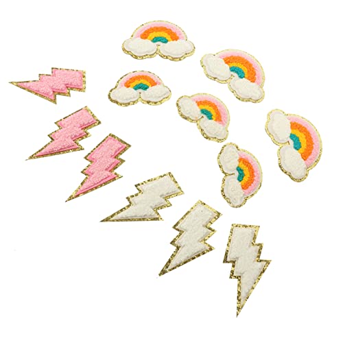 HOMSFOU 5 Sätze Diy Kleidung Patches Bunte Regenbogen Aufnäher Für Kreative Reparatur Und Dekoration Einfach Aufzubügeln Nähen Für Kindergeburtstagsfeiern Und Mehr 12 Stück * 5 HOMSFOU 5 Sätze Diy Kleidung Patches Bunte Regenbogen Aufnäher Für Kreative Reparatur Und Dekoration Einfach Aufzubügeln Nähen Für Kindergeburtstagsfeiern Und Mehr 12 Stück * 5 von HOMSFOU