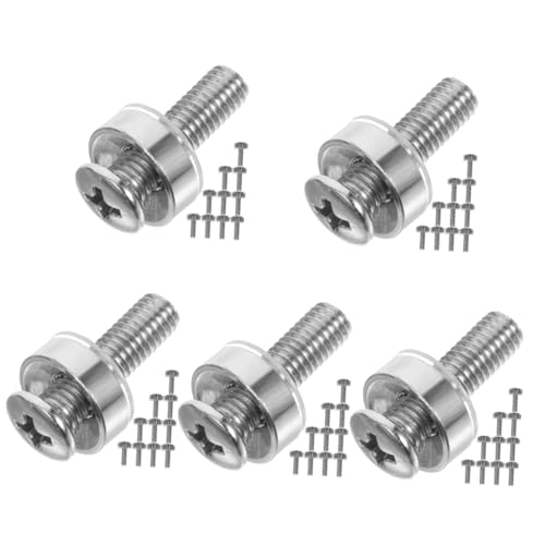 HOMSFOU 5 Sätze Edelstahl Schraubenmuttern Pop Tool Klemmen Hardware Schraubkappen Abdeckungen Verkabelungsnetzwerk Bohrgewinde Rack Schrauben Zylinderstopfen 50 Stück * 5 HOMSFOU 5 Sätze Edelstahl Schraubenmuttern Pop Tool Klemmen Hardware Schraubkappen Abdeckungen Verkabelungsnetzwerk Bohrgewinde Rack Schrauben Zylinderstopfen 50 Stück * 5 von HOMSFOU