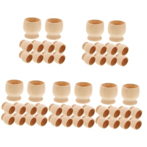 HOMSFOU 5 Sätze Eierhalter Zum Servieren Von Ostereiern Für Becher Farbhasen Sets Ostereierfüller Für Pastellhalter Bemalbar Große Spielmarken Dekoration 10 Stück * 5 von HOMSFOU
