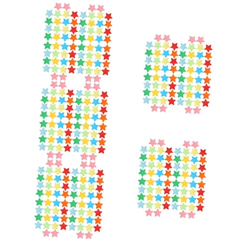 HOMSFOU 5 Sätze Farbige Papiersterndekoration Papierausschnitte Formen Papiersterne Ausschneiden Papierhandausschnitte Diy Tapetenausschnitte Ausgeschnitten 180 Stück * 5 von HOMSFOU