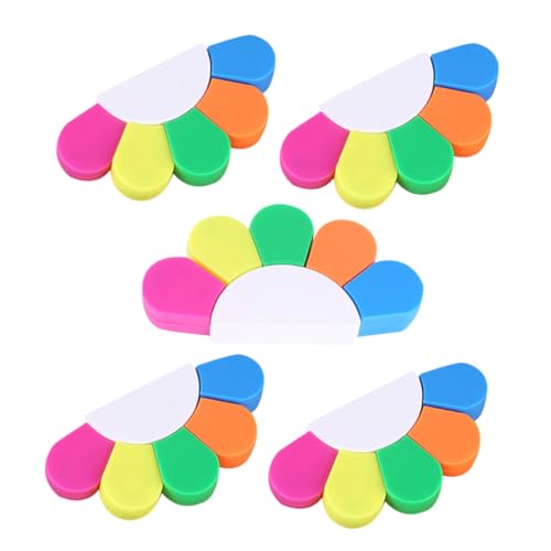 HOMSFOU 5 Sätze Fluoreszierende Marker Kreative Form Highlighter für Notizen Schulprojekte und Dokumente Multicolored Study Highlighter für Erwachsene und Jugendliche HOMSFOU 5 Sätze Fluoreszierende Marker Kreative Form Highlighter für Notizen Schulprojekte und Dokumente Multicolored Study Highlighter für Erwachsene und Jugendliche von HOMSFOU