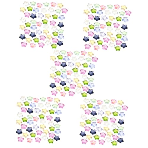 HOMSFOU 5 Sätze Fünfzackige Stern Abstandshalter Perlen Für Schmuckherstellung Bunte Kristallcharms Für Diy Armbänder Und Anhänger Bastelmaterialien 100 Stück * 5 HOMSFOU 5 Sätze Fünfzackige Stern Abstandshalter Perlen Für Schmuckherstellung Bunte Kristallcharms Für Diy Armbänder Und Anhänger Bastelmaterialien 100 Stück * 5 von HOMSFOU