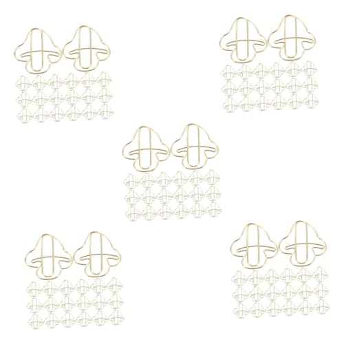 HOMSFOU 5 Sätze Goldene Büroklammer Office-dokumentenklammern Büroklammer Fürs Büro Papierklammern Aktenklammern Geformte Papiernadeln Büroklammern Ticketclips Eisen 20 Stück * 5 HOMSFOU 5 Sätze Goldene Büroklammer Office-dokumentenklammern Büroklammer Fürs Büro Papierklammern Aktenklammern Geformte Papiernadeln Büroklammern Ticketclips Eisen 20 Stück * 5 von HOMSFOU