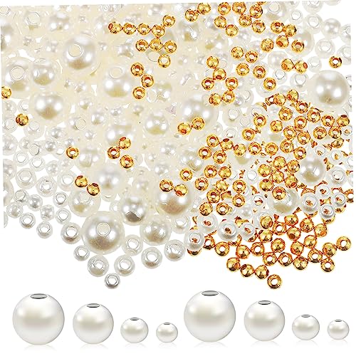 HOMSFOU 5 Sätze Goldperlen + Perlen Spacer Schmuck Kleine Perlen Halskette Perlen Runde Perlen Runden Abstandshalter Perle Abstandsperlen Ergebnisse Perlenkette Metall 900 Stück * 5 HOMSFOU 5 Sätze Goldperlen + Perlen Spacer Schmuck Kleine Perlen Halskette Perlen Runde Perlen Runden Abstandshalter Perle Abstandsperlen Ergebnisse Perlenkette Metall 900 Stück * 5 von HOMSFOU
