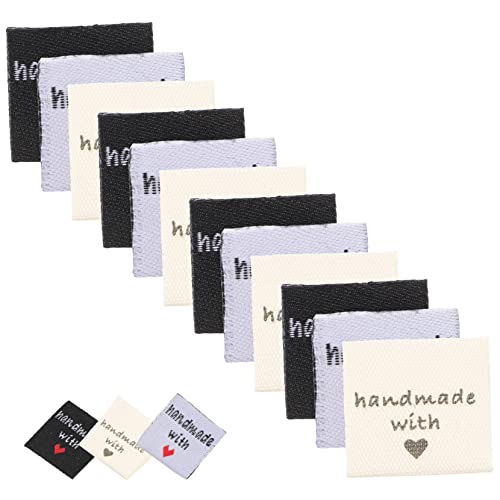 HOMSFOU 5 Sätze Handmade Clothing Collar Labels Diy Nählabel Für Bekleidung Hüte Und Accessoires Praktische Textiletiketten Für Kreative Nähprojekte 150 Stück * 5 von HOMSFOU
