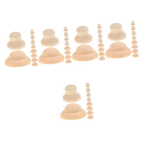 HOMSFOU 5 Sätze Hut Für Peg-puppen Miniatur-puppenhüte Diy -handwerkshüte Blanko-peg-puppenhut Unvollendete Peg-puppenmütze Bemalte Peg-puppenmütze Holz Beige 40 Stück * 5 HOMSFOU 5 Sätze Hut Für Peg-puppen Miniatur-puppenhüte Diy -handwerkshüte Blanko-peg-puppenhut Unvollendete Peg-puppenmütze Bemalte Peg-puppenmütze Holz Beige 40 Stück * 5 von HOMSFOU