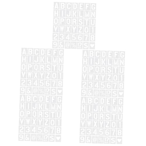 HOMSFOU 5 Sätze Inkjet-vorlage Handwerk Alphabet-schablonen Groß Brief Schriftzeichen Schablonenbuchstaben Zum Basteln Holz Brennende Buchstaben Das Haustier 42 Stück * 5 von HOMSFOU