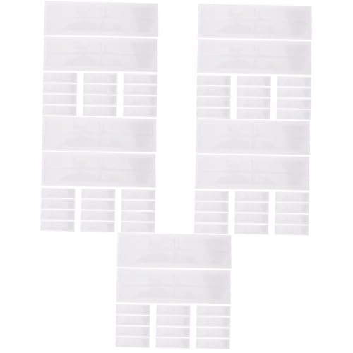HOMSFOU 5 Sätze Klebstoffetikett Organisation Geschäft Inhaber Wasserdichte Aufkleber Taschen Wasserdichte Etiketten Selbstklebender Visitenkartenhalter Plastik Transparent von HOMSFOU