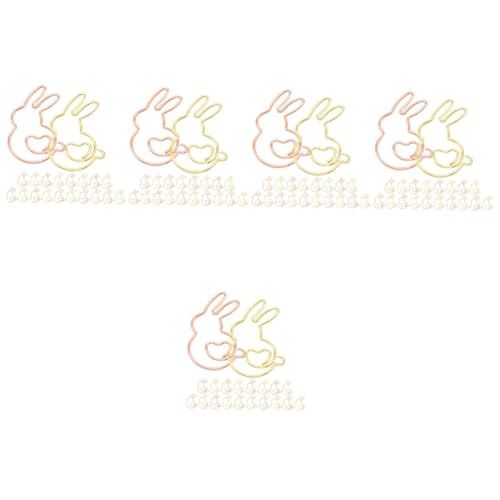 HOMSFOU 5 Sätze Kreative Tier Büroklammern Im Cartoon Design Roségold Gold Einzigartige Papierklammern Für Notizen Fotos Und Erinnerungen Im Büro Und Zuhause 20 Stück * 5 von HOMSFOU