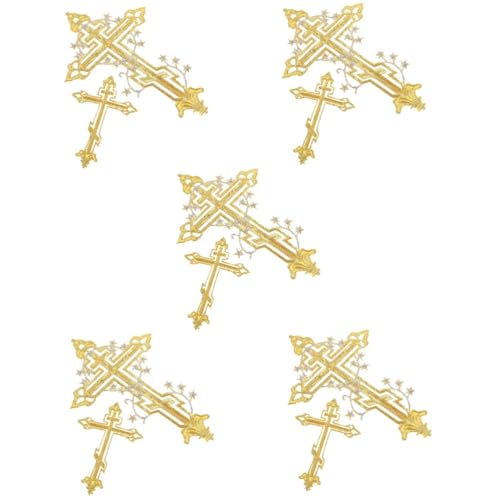HOMSFOU 5 Sätze Kreuz-patch Kleidungsflicken Stoff Verzerrungen Kreuzen Bestickt Multifunktions-kleiderflicken Cartoon-eisenflecken Austauschbare Hutaufnäher 2 Stücke * 5 HOMSFOU 5 Sätze Kreuz-patch Kleidungsflicken Stoff Verzerrungen Kreuzen Bestickt Multifunktions-kleiderflicken Cartoon-eisenflecken Austauschbare Hutaufnäher 2 Stücke * 5 von HOMSFOU