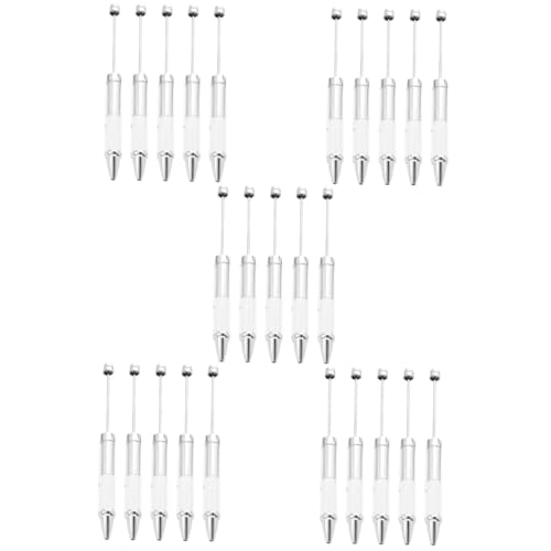 HOMSFOU 5 Sätze Kugelschreiber Ball Form Perlen Stifte Spaßstifte Für Den Täglichen Gebrauch Stift Für Diy Perlenstifte Süße Schreibwaren Bastelstifte Plastik 5 Stücke * 5 von HOMSFOU